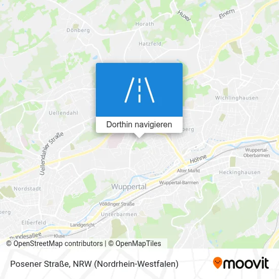 Posener Straße Karte