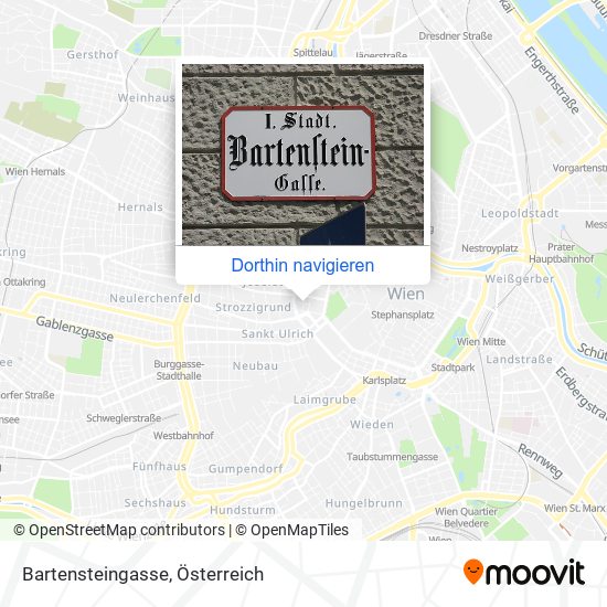 Bartensteingasse Karte
