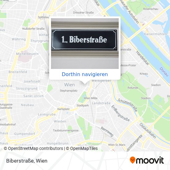 Biberstraße Karte