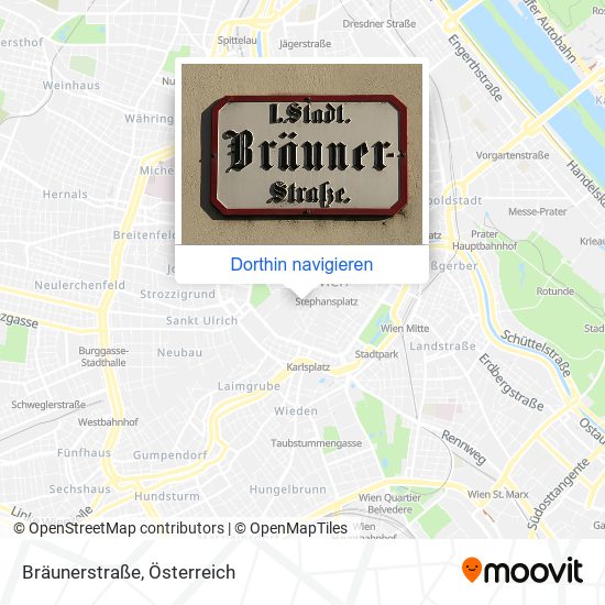 Bräunerstraße Karte