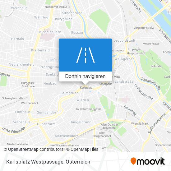 Karlsplatz Westpassage Karte