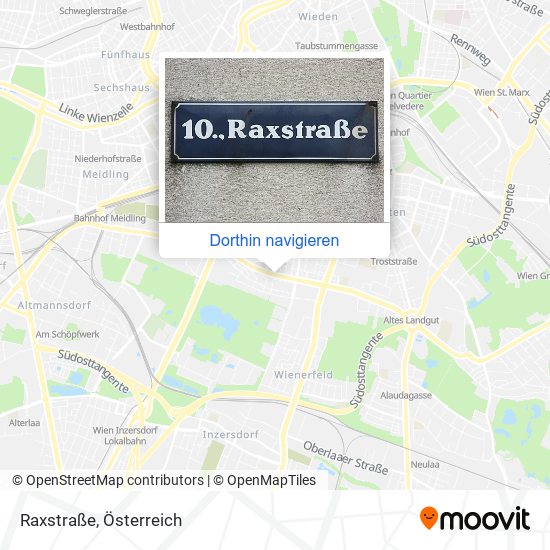 Raxstraße Karte