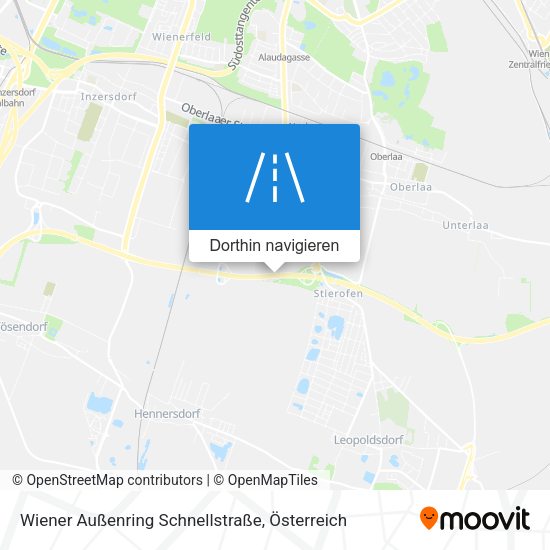 Wiener Außenring Schnellstraße Karte