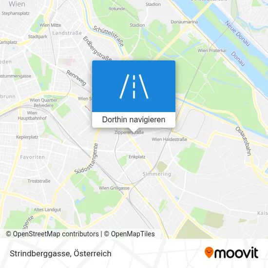 Strindberggasse Karte