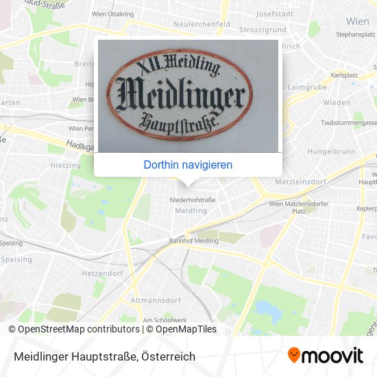 Meidlinger Hauptstraße Karte