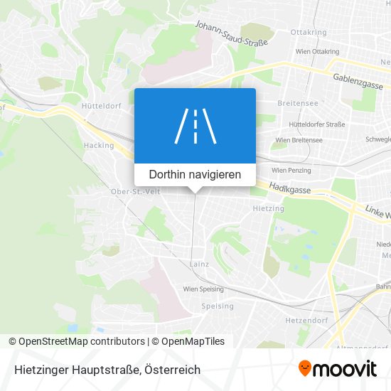 Hietzinger Hauptstraße Karte