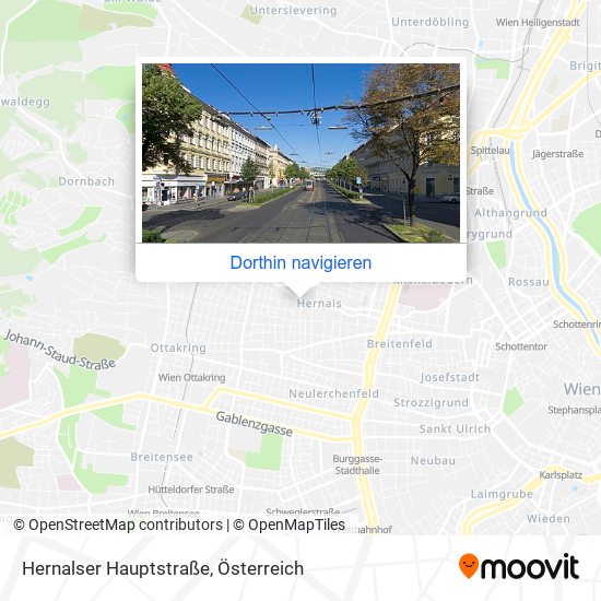 Hernalser Hauptstraße Karte