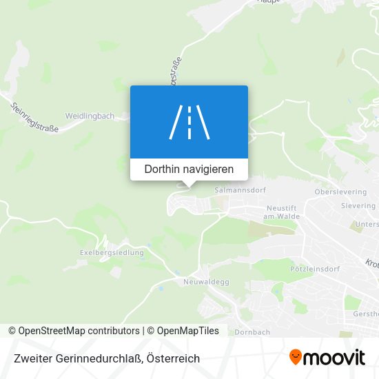 Zweiter Gerinnedurchlaß Karte