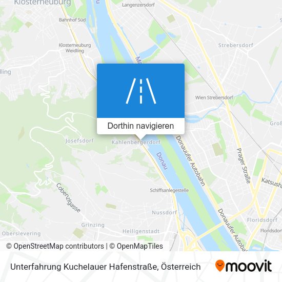 Unterfahrung Kuchelauer Hafenstraße Karte