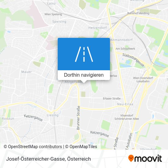 Josef-Österreicher-Gasse Karte