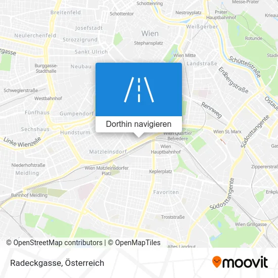 Radeckgasse Karte