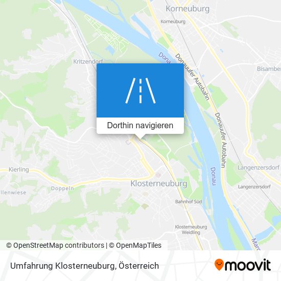 Umfahrung Klosterneuburg Karte