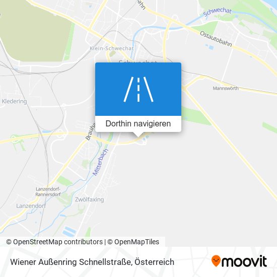 Wiener Außenring Schnellstraße Karte
