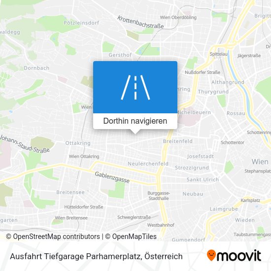 Ausfahrt Tiefgarage Parhamerplatz Karte