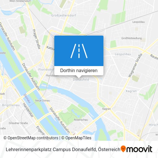 Lehrerinnenparkplatz Campus Donaufelfd Karte