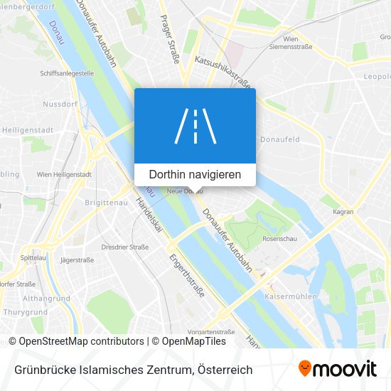Grünbrücke Islamisches Zentrum Karte