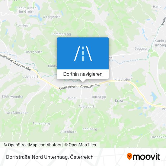 Dorfstraße Nord Unterhaag Karte