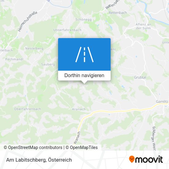 Am Labitschberg Karte