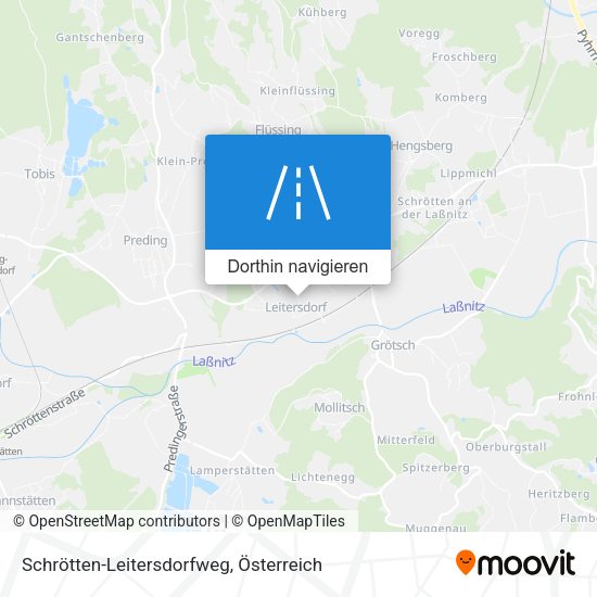 Schrötten-Leitersdorfweg Karte