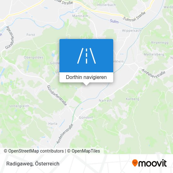 Radigaweg Karte
