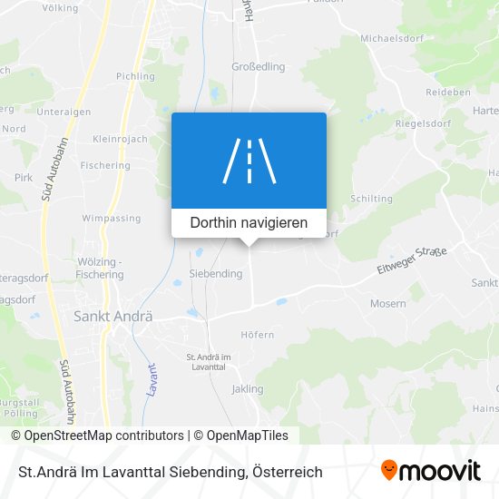 St.Andrä Im Lavanttal Siebending Karte