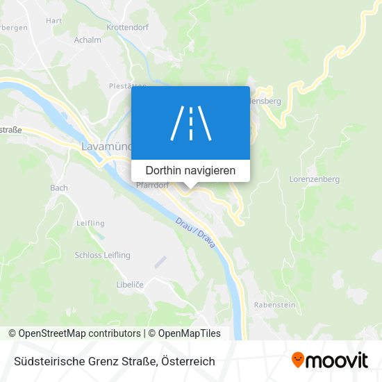 Südsteirische Grenz Straße Karte