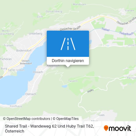 Shared Trail - Wandeweg 62 Und Huby Trail T62 Karte