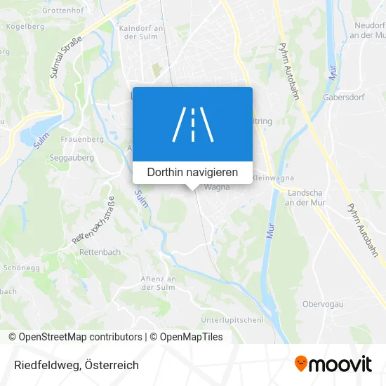 Riedfeldweg Karte
