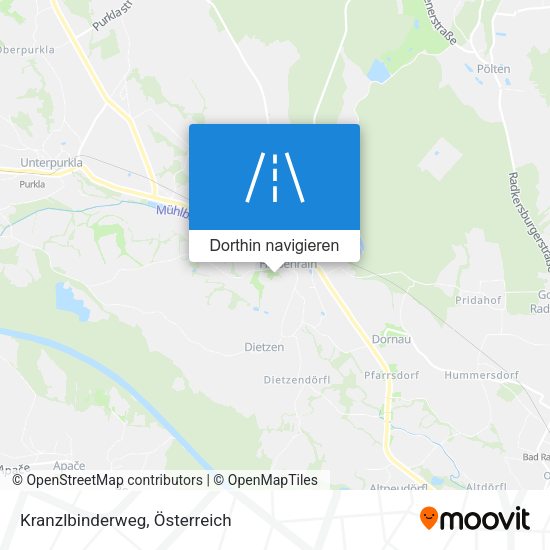 Kranzlbinderweg Karte