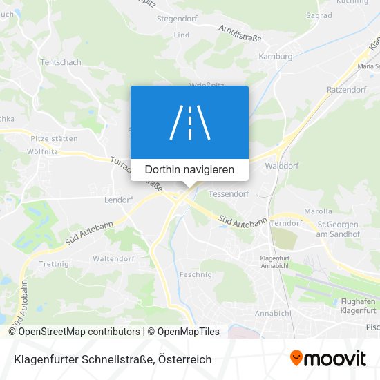 Klagenfurter Schnellstraße Karte