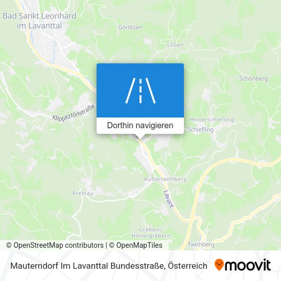 Mauterndorf Im Lavanttal Bundesstraße Karte