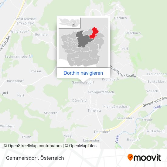 Gammersdorf Karte