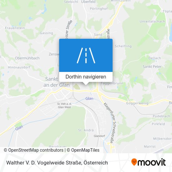 Walther V. D. Vogelweide Straße Karte