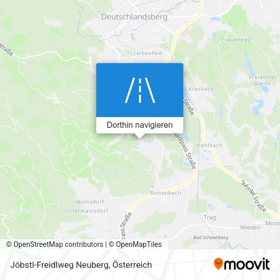 Jöbstl-Freidlweg Neuberg Karte