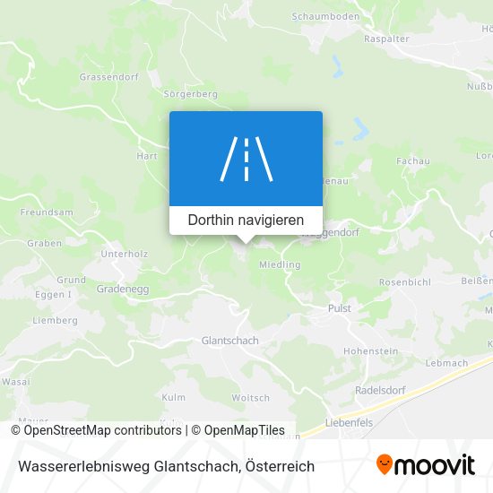 Wassererlebnisweg Glantschach Karte