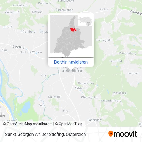 Sankt Georgen An Der Stiefing Karte