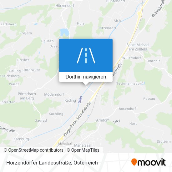 Hörzendorfer Landesstraße Karte