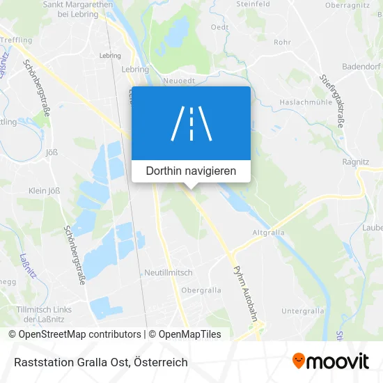 Raststation Gralla Ost Karte