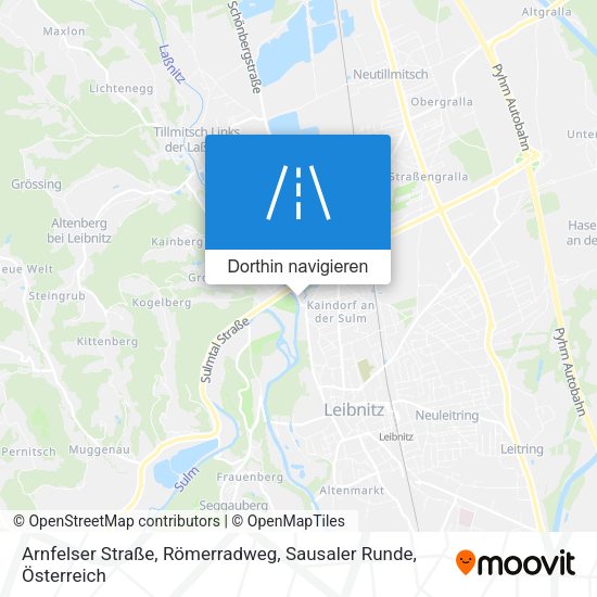 Arnfelser Straße, Römerradweg, Sausaler Runde Karte
