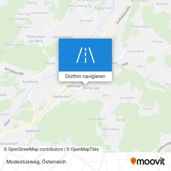 Modestusweg Karte
