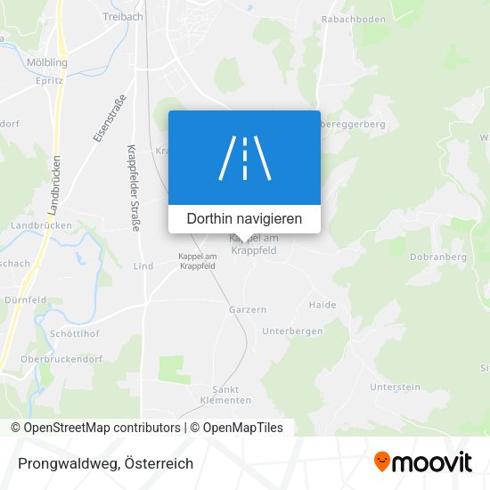 Prongwaldweg Karte