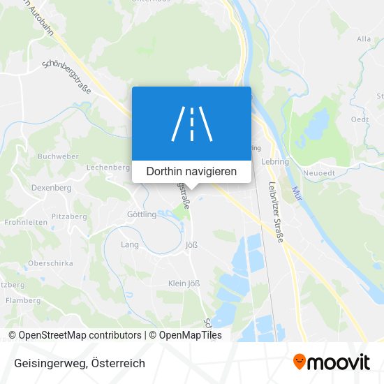 Geisingerweg Karte