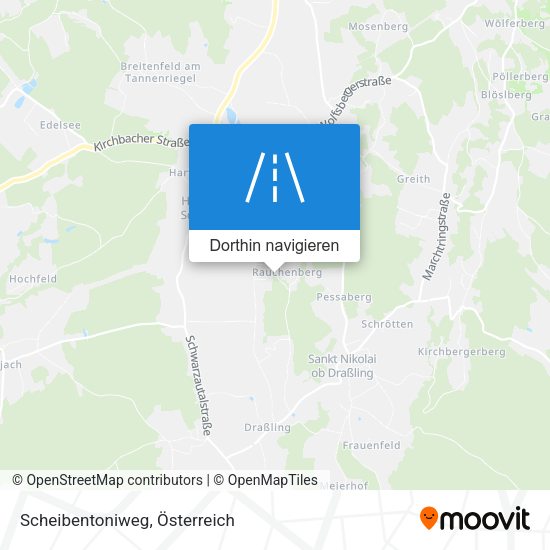 Scheibentoniweg Karte