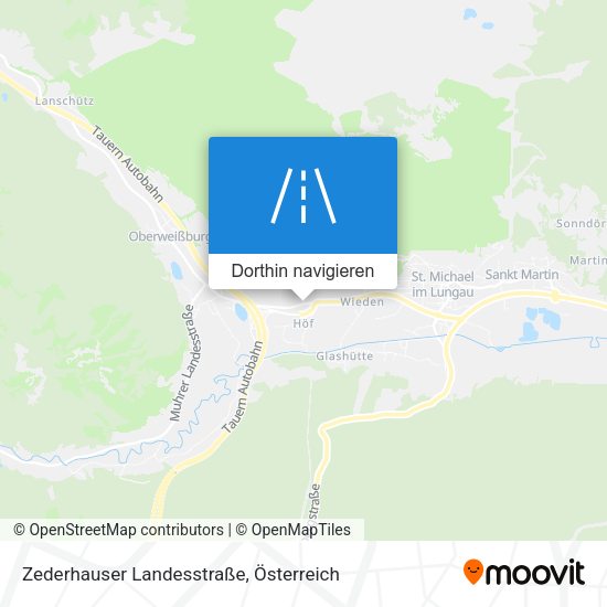 Zederhauser Landesstraße Karte