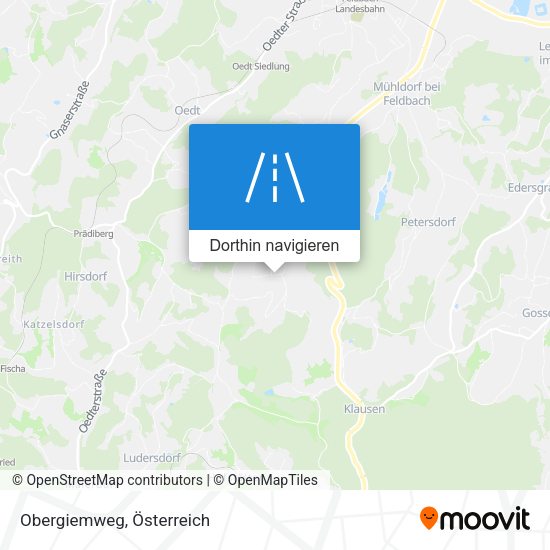 Obergiemweg Karte