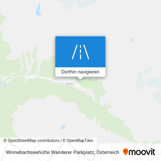 Winnebachseehütte Wanderer Parkplatz Karte