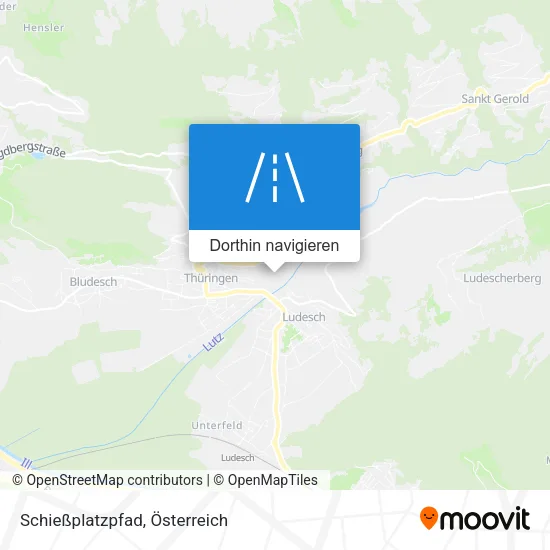 Schießplatzpfad Karte