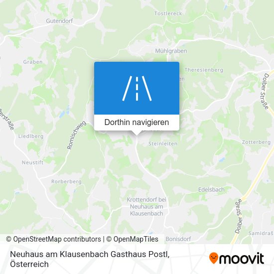Neuhaus am Klausenbach Gasthaus Postl Karte