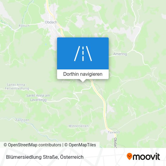 Blümersiedlung Straße Karte