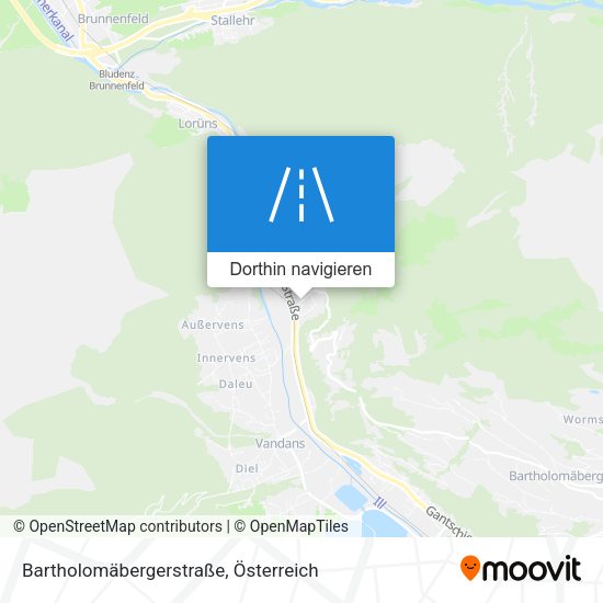 Bartholomäbergerstraße Karte
